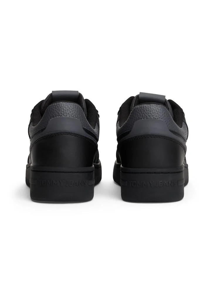 TOMMY JEANS Retro Fine Cleat Basketball Trainers With Leather