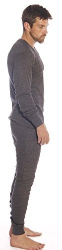 At The Buzzer Thermal Underwear Set for Men 95962-Charcoal-L - Image 2
