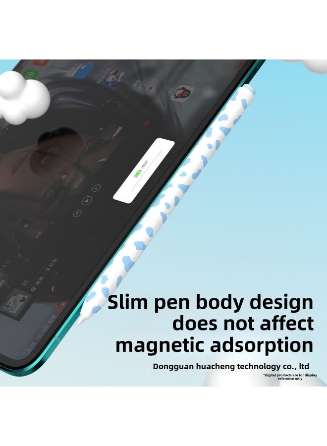 Dairy Cow Pattern Suitable For Millet Second Generation Stylus Silicone Protective Cover Anti-drop Anti-slip High-value Stylus Protective Cover-color:d Purple - Image 3