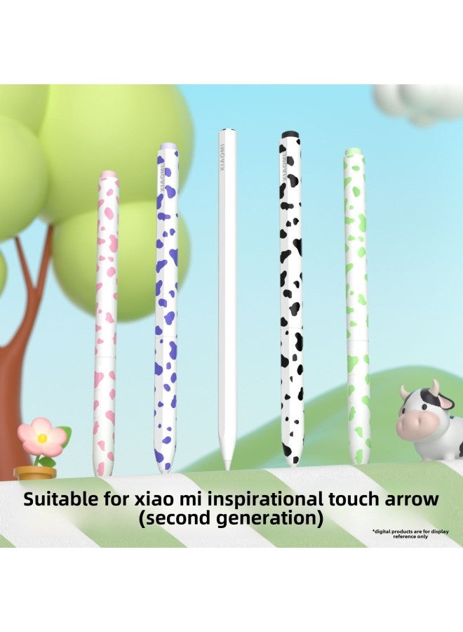 Dairy Cow Pattern Suitable For Millet Second Generation Stylus Silicone Protective Cover Anti-drop Anti-slip High-value Stylus Protective Cover-color:d Purple - Image 2