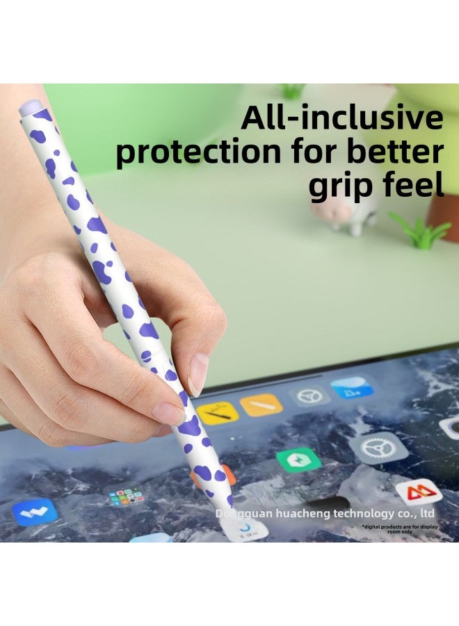Dairy Cow Pattern Suitable For Millet Second Generation Stylus Silicone Protective Cover Anti-drop Anti-slip High-value Stylus Protective Cover-color:d Purple - Image 4