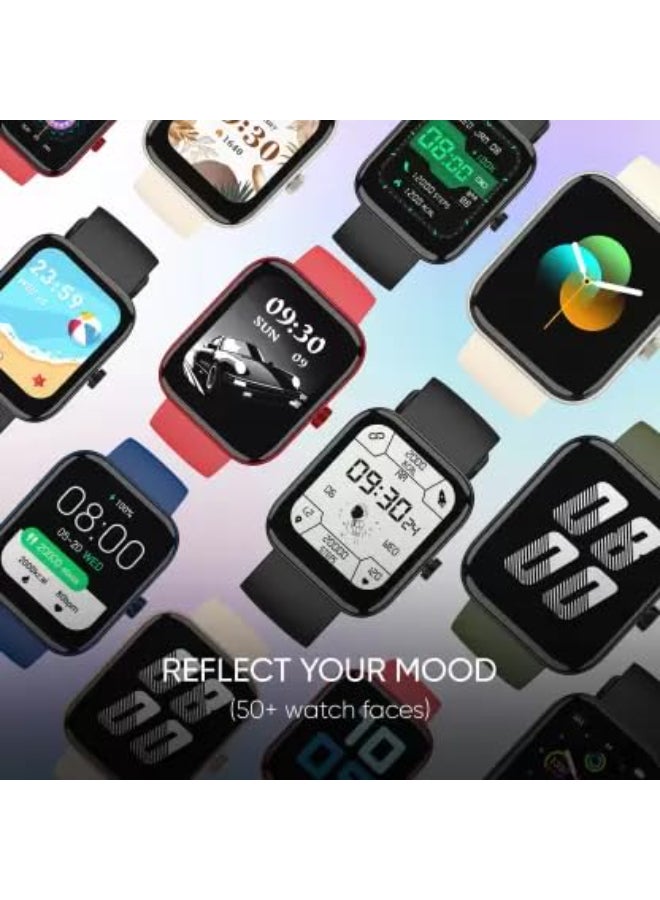 Mivi Renewed - Model E with 1.69" Display, 7-Day Battery Life, Spo2, Heart Rate Monitor Smartwatch - Image 5