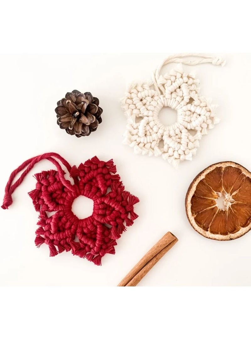 macrame sanu Handmade Macrame Christmas ornaments / Decorations - Image 2