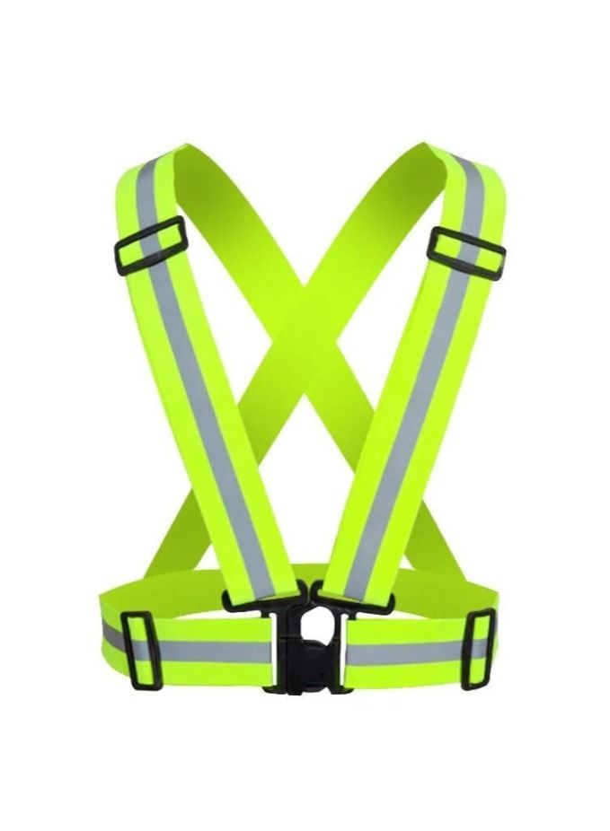 High Visibility Vest Reflective Belt Green/Black/Grey 