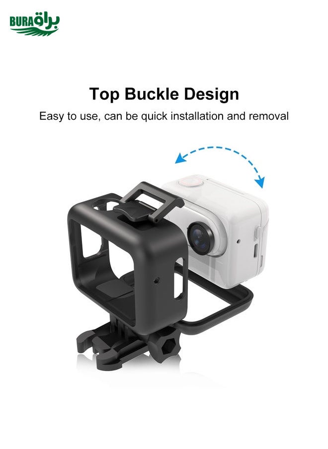 BURAQ For Insta360 GO 3 / GO 3S PULUZ Camera Battery Case Plastic Protective Frame (Black)  - Image 3