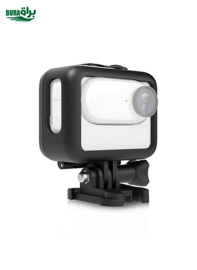 BURAQ For Insta360 GO 3 / GO 3S PULUZ Camera Battery Case Plastic Protective Frame (Black)  - Image 1