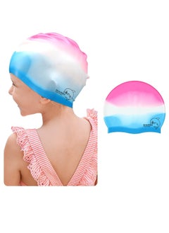 Dolphin Silicone Swimming Cap Waterproof For Kids & Adults - Multicolour  - Image 3