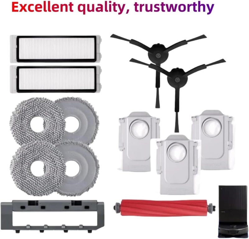 Lipski Compatible For Roborock Q Revo， Accessory Of Washable Filter Main/Side Brush Mop Dust Bag Robot Vacuum Cleaner Parts Optional (Color : Filter 2PC) - Image 2