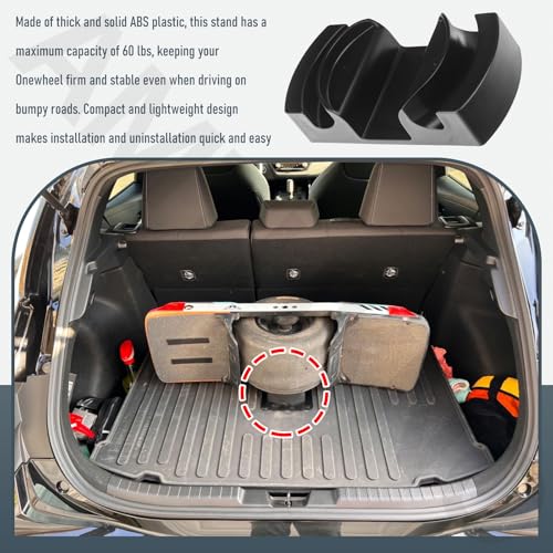 AMTHKNO Car Trunk Stand for OneWheel GT, Pint X, Pint, XR - Fit All Cars, Trucks & SUVs Trunk, Secures Onewheel Stably, Effectively Protects OneWheel from Impact in The Trunk - Image 3
