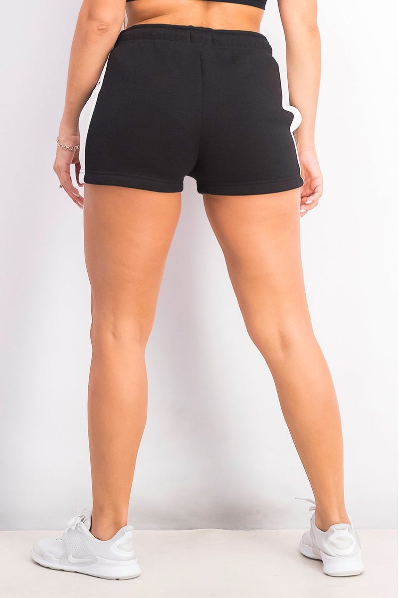 Bench Women Sport Fit Training Kelis Shorts, Grey and White - Image 2