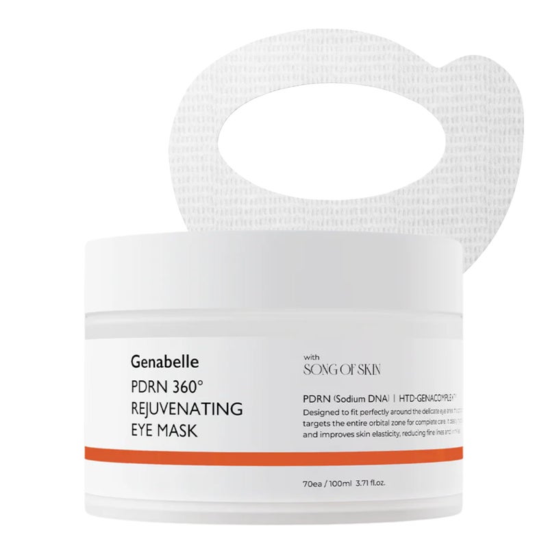 Genabelle PDRN 360Â° Rejuvenating Eye Mask â€“ Full Eye Area Eye Patches for Hydration, Firming & Elasticity with PDRN & Peptides â€“ Targets Dark Circles, Puffiness & Fine Lines â€“ 3.38 fl oz. - Image 1