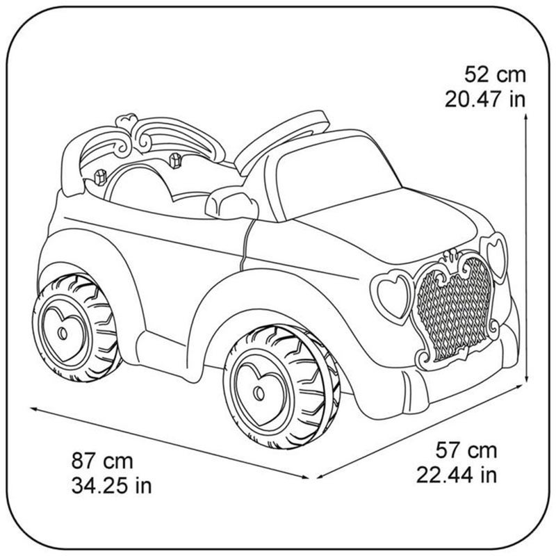 فيبر سيارة كهربائية للركوب للأطفال على شكل فروزن 6 فولت CE - 800012191 - Image 3