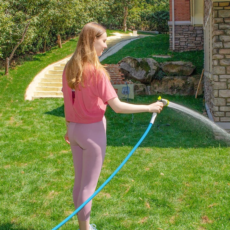 FEVONE Garden Hose 25 ft., Lightweight Hybrid Water Hose, Flexible and Durable, Leak-Free Connections - Image 2