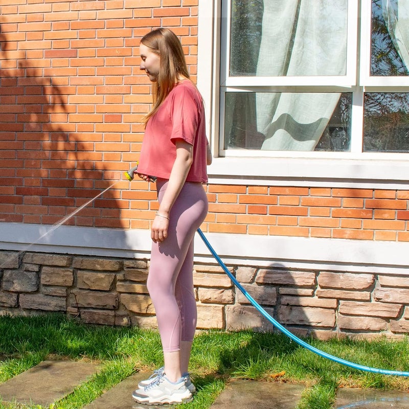FEVONE Garden Hose 25 ft., Lightweight Hybrid Water Hose, Flexible and Durable, Leak-Free Connections - Image 3