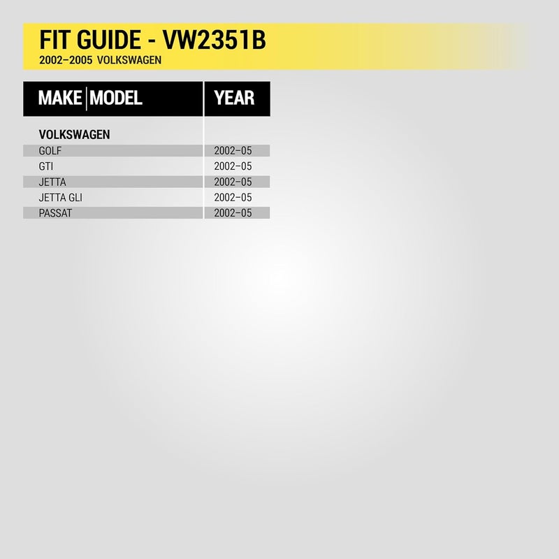 Scosche VW2351B Double DIN Radio Install Dash Kit Compatible with Select 2002-05 Volkswagen Vehicles- Aftermarket Car Stereo Installation Kit - Factory Texture Match - See Fit Guide Image for Vehicles - Image 3