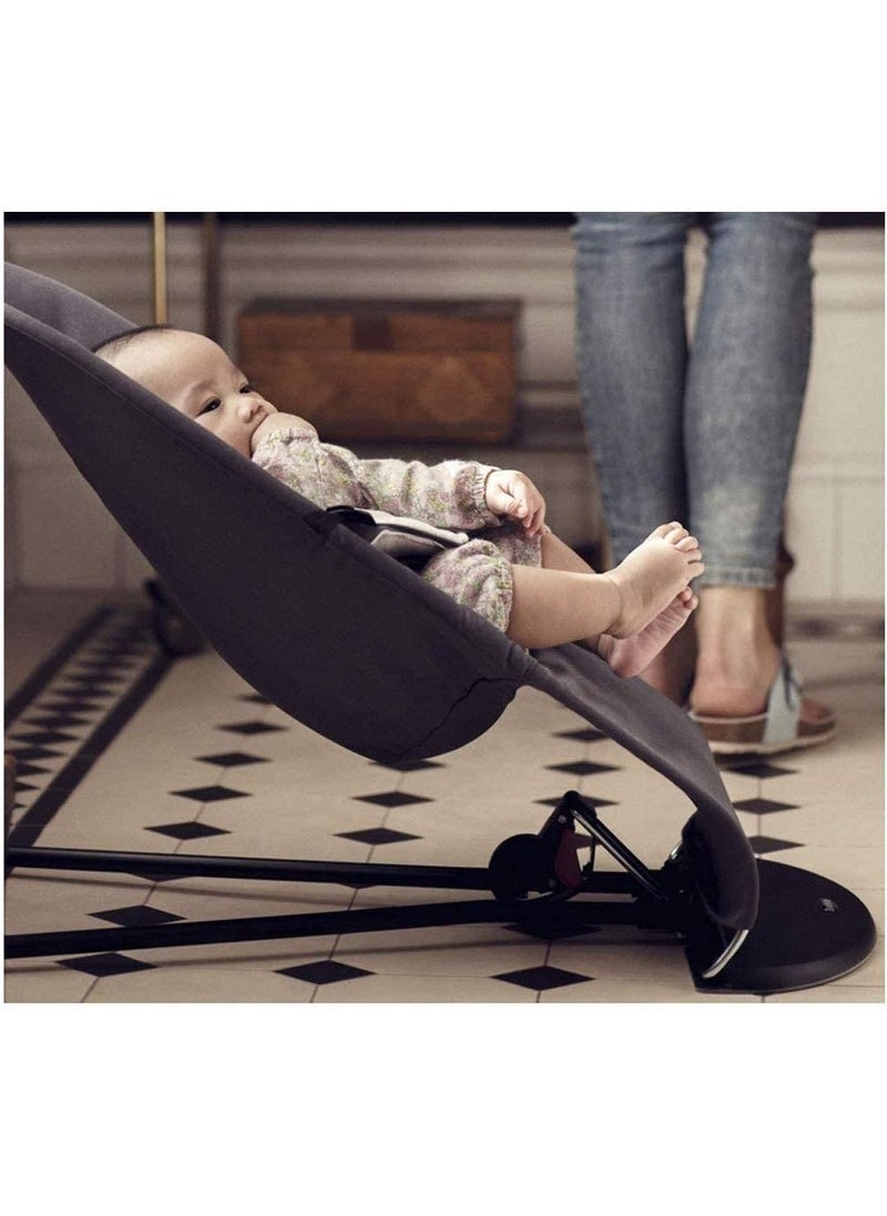 DubaiGallery - Baby Newborn Infant Bouncing Chair Rocking Seat Safety Bouncer Balance Soft Black - Image 1