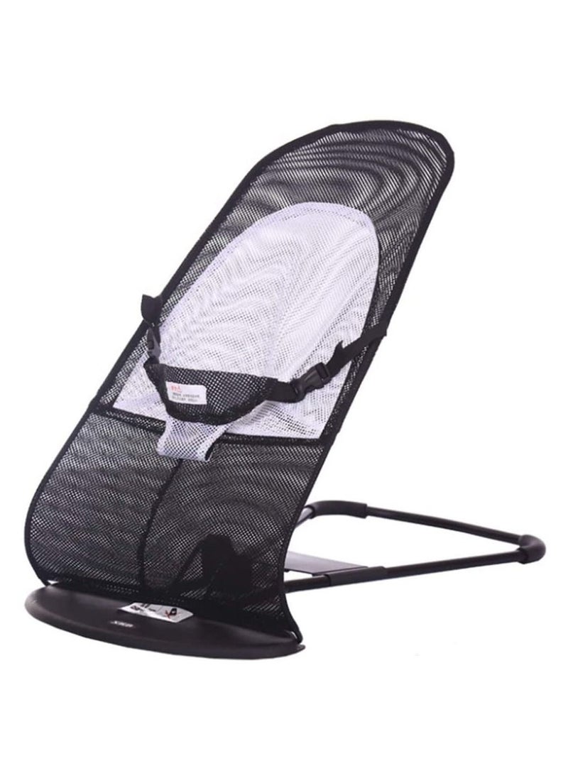 DubaiGallery - Baby Newborn Infant Bouncing Chair Rocking Seat Safety Bouncer Balance Soft Black - Image 1