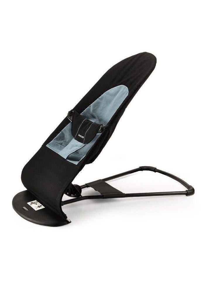 DubaiGallery - Baby Newborn Infant Bouncing Chair Rocking Seat Safety Bouncer Balance Soft Black - Image 1