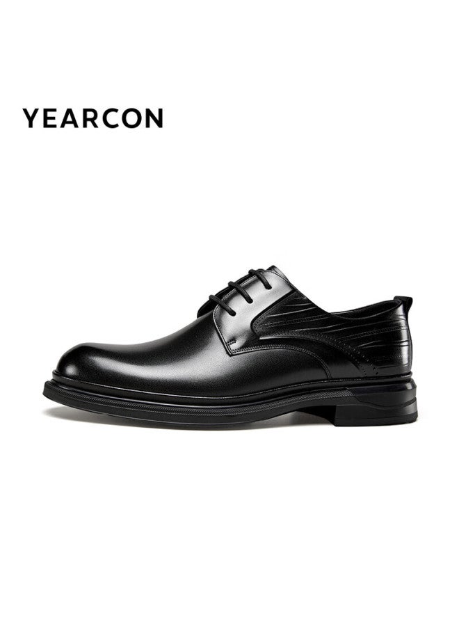 YEARCON Yierkang Men's Spring Business Formal Derby Shoes With Lace-up Office Shoes Wedding Shoes 96134w Black 40 - Image 4