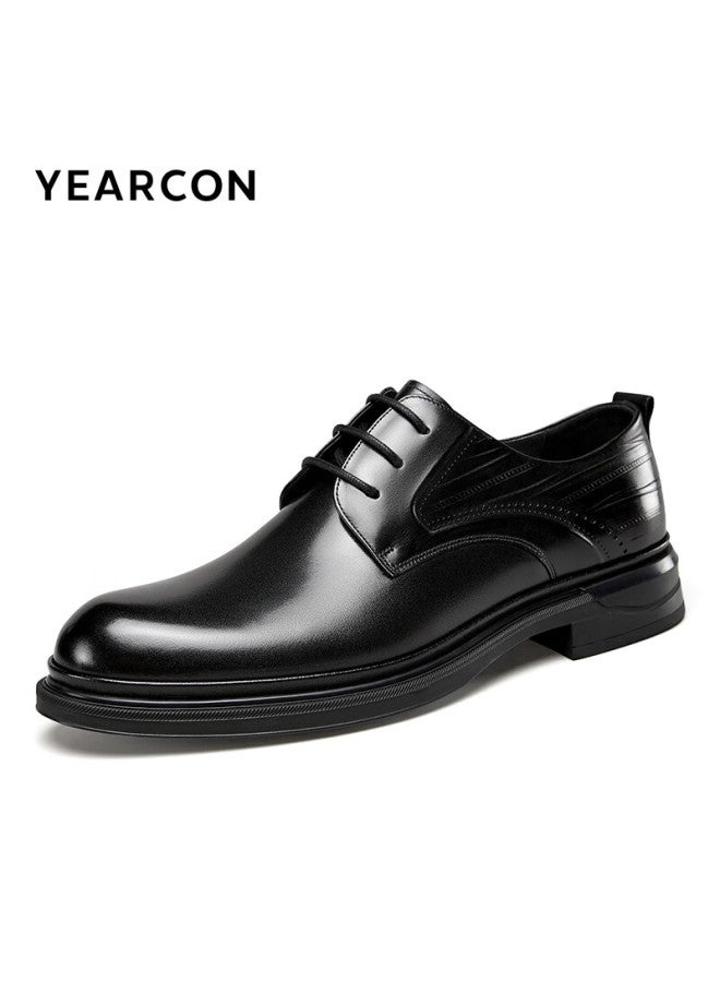 YEARCON Yierkang Men's Spring Business Formal Derby Shoes With Lace-up Office Shoes Wedding Shoes 96134w Black 40 - Image 2
