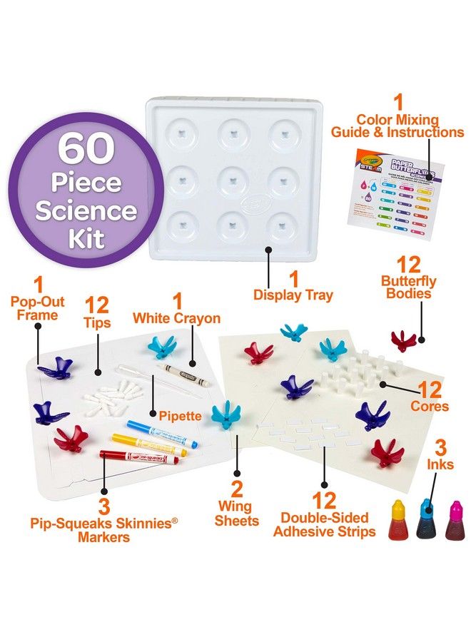 Crayola مجموعة العلوم على شكل فراشة ورقية لعبة بخارية هدية للأطفال من سن 7 إلى 8 سنوات - Image 3