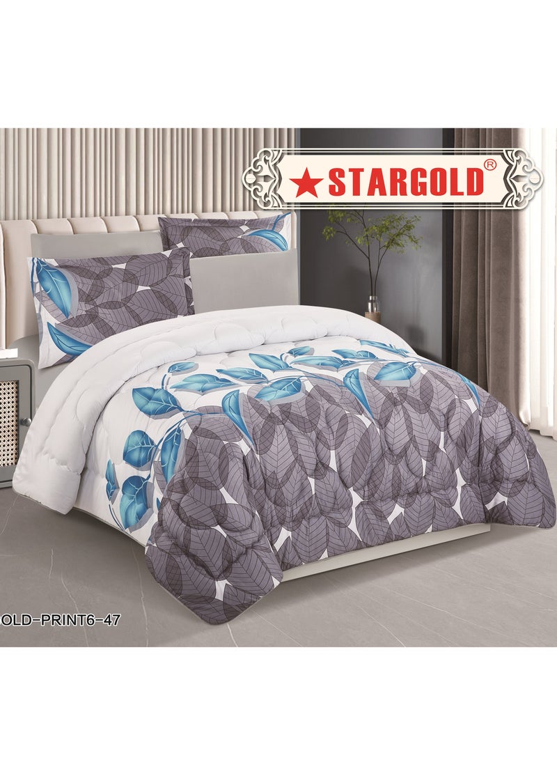 Stargold Super Soft Printed Comforter, 6pcs Set, Microfiber High-Quality Fabric, Stylish and Premium Design, Durable, Ideal For Home Bedroom 240X220CM  - Image 2