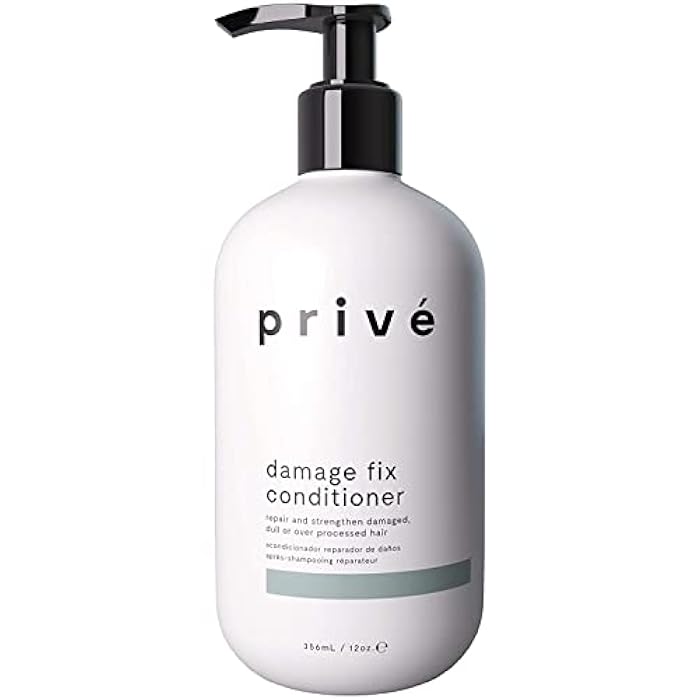 Prive Damage Fix Conditioner - Repairs Dry and Over-Processed Hair from Within Protects Future Additional (12 Oz) - Image 1