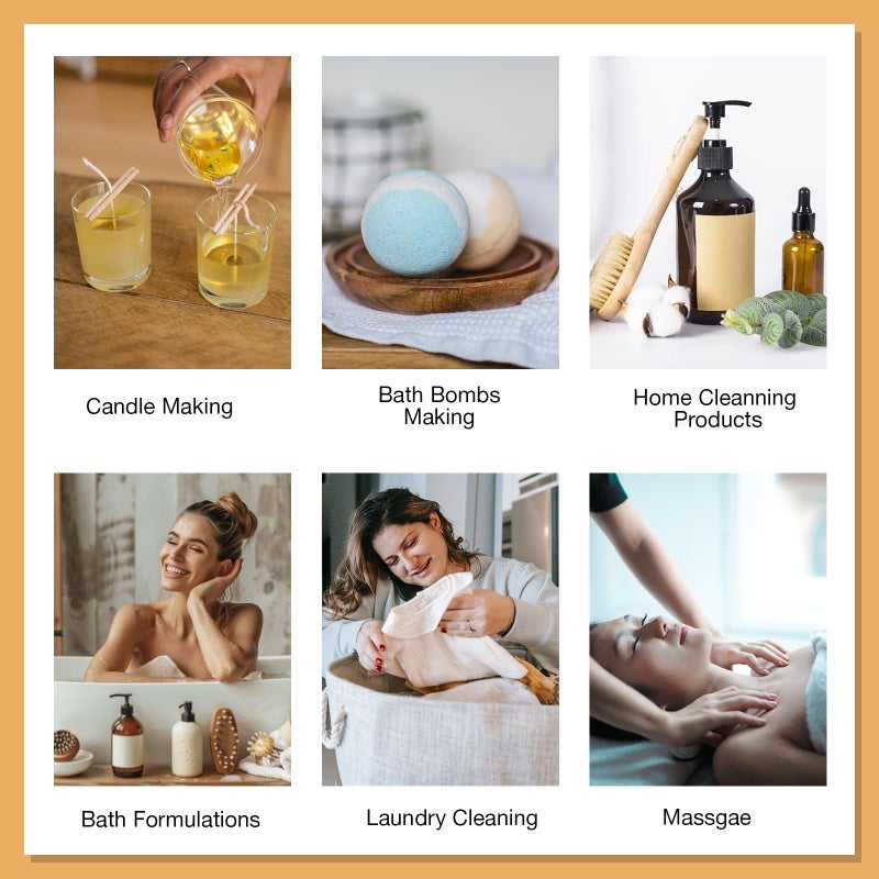 MISIJI Essential Oils for Diffuser for Home, Top 5 Aromatherapy Oils,Candle&Soap Making,10mlï¼ˆOrange, Lavender, Peppermint, Eucalyptus, Tea Treeï¼‰ - Image 3