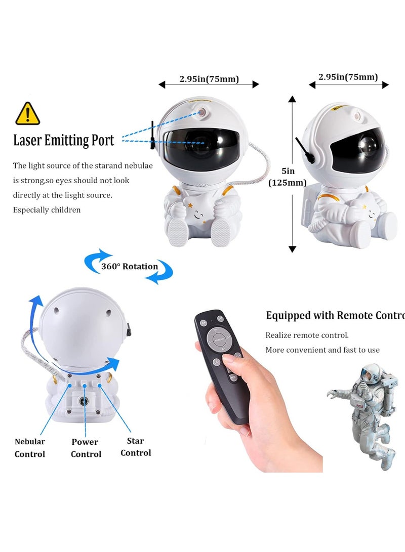 Star Projector Astronaut Galaxy Light Projector, Kids Room Decor Aesthetic, Tiktok Nebula Night Lights, Remote Control and 360°Rotation Magnetic Head, Star Lights for Bedroom, Gaming Room Decor - Image 3