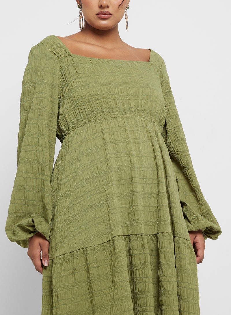 جينجر بلس فستان قطني متعدد الطبقات - Image 3