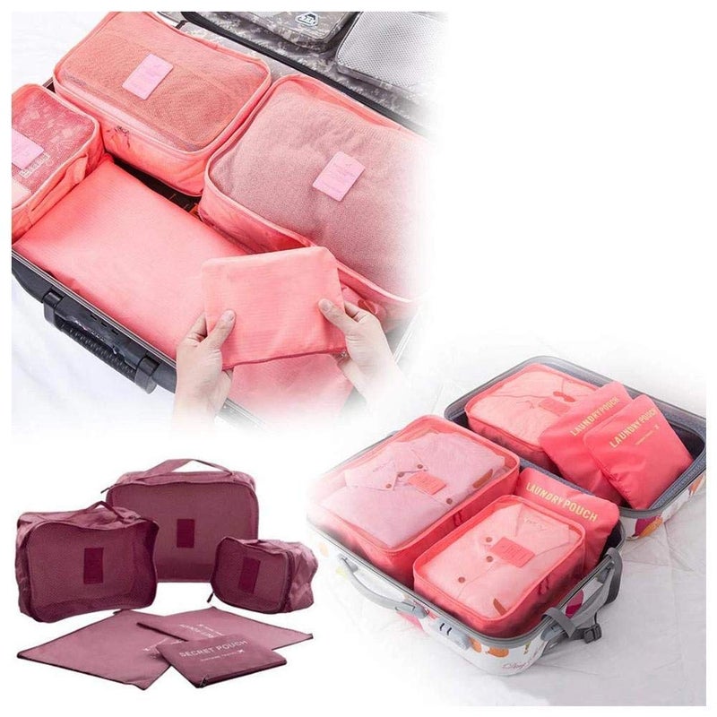 Sajag 6 pcs Cloth Organizer Pouch Laundry Zipper Bags Travel Luggage Packing Organizers with Bag Traveling Multipurpose Waterproof High Capacity Clothes Tidy Portable Case - Image 4