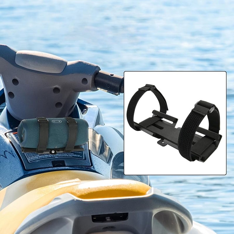 Adjustable Strap Speaker Mount Holder for Golf Carts and Bicycles Outdoor Use - Image 3