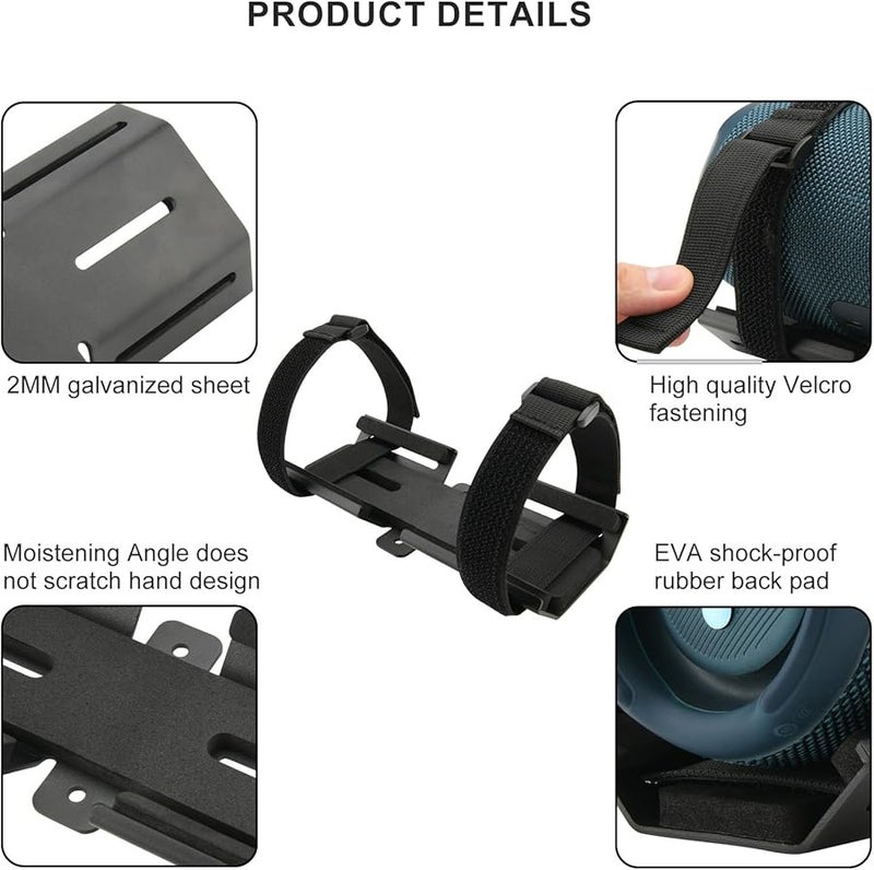 Adjustable Strap Speaker Mount Holder for Golf Carts and Bicycles Outdoor Use - Image 4
