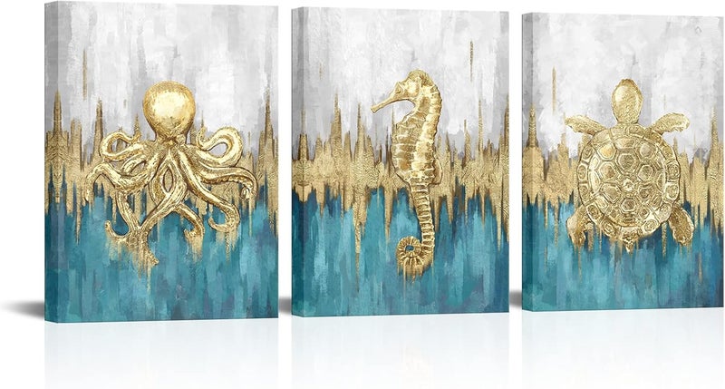 Kalormore Coastal Canvas Wall Art Set - Image 1