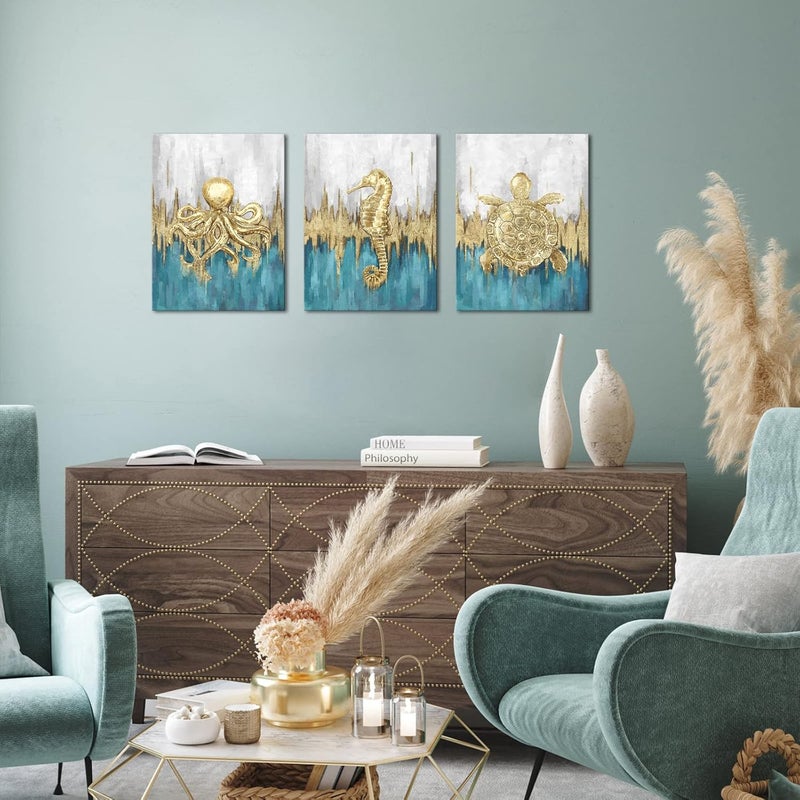 Kalormore Coastal Canvas Wall Art Set - Image 2