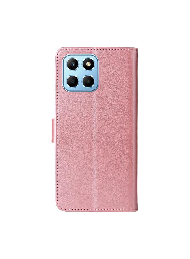 جرين تايجر جراب هاتف جلدي منقوش عليه زهور الفراشة لهاتف Honor Play 6C / X6s / 70 Lite - Image 3