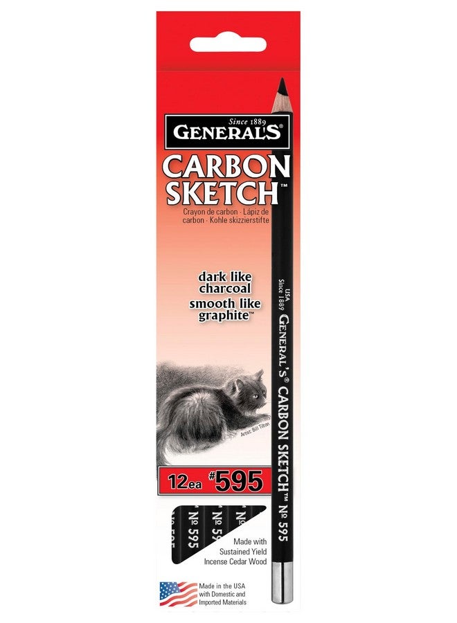 General's Carbon Sketch Pencil, Box Of 1 Dozen Pencils (595) - Image 1