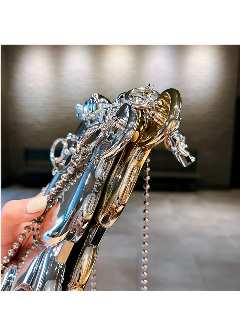 Excefore Case for iPhone 14 Pro Max, Lovely Teddy Bear Cartoon Character Cover Case, T P U Protective Phone Case 6.7 Inch, Suitable for Kids Girls Women (Blue) - Image 5