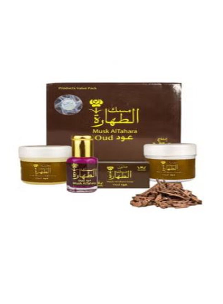 Hamil Al Musk original musk tahara oud set of 4