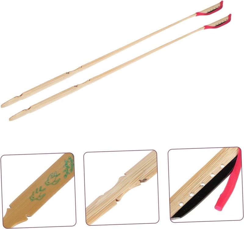2pcs Premium Yangqin Mallets Dulcimer Jean Accessories for Enhanced Musical Expression for Personal Khaki Color - Image 2