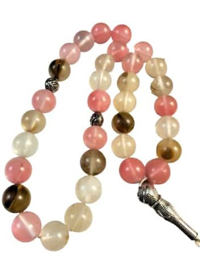 Generic - Amazing Natural Quartz 33 Beads Rosary (Multicolor) - Image 1