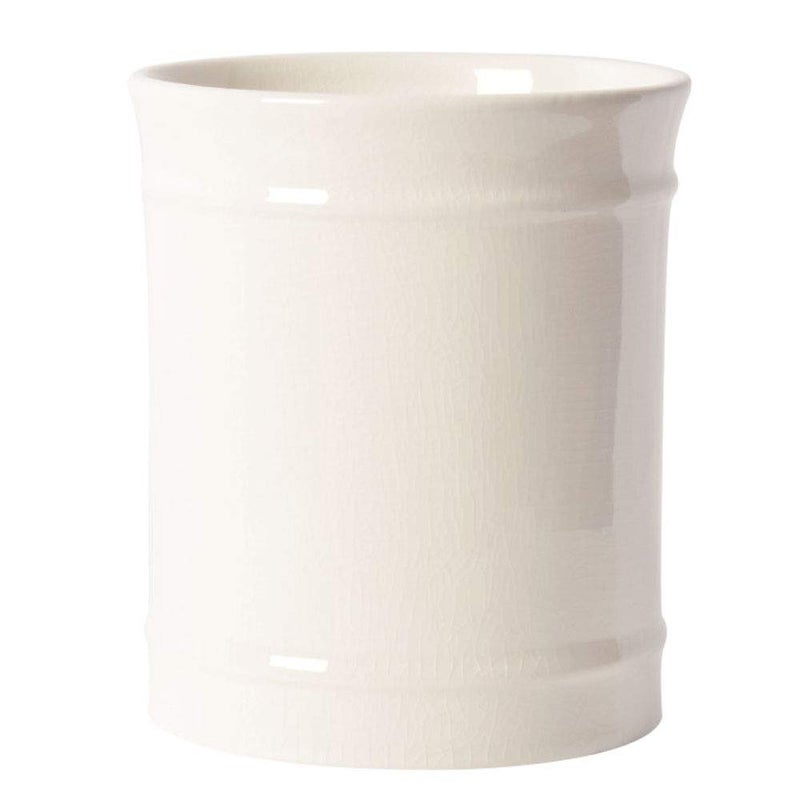 SZUAH Kitchen Utensil Holder  Larger Ceramic Utensil Crock for Kitchen Counter top & Dining Table (Cream  5.9"" x 5.9"" x 6.7"") - Image 1