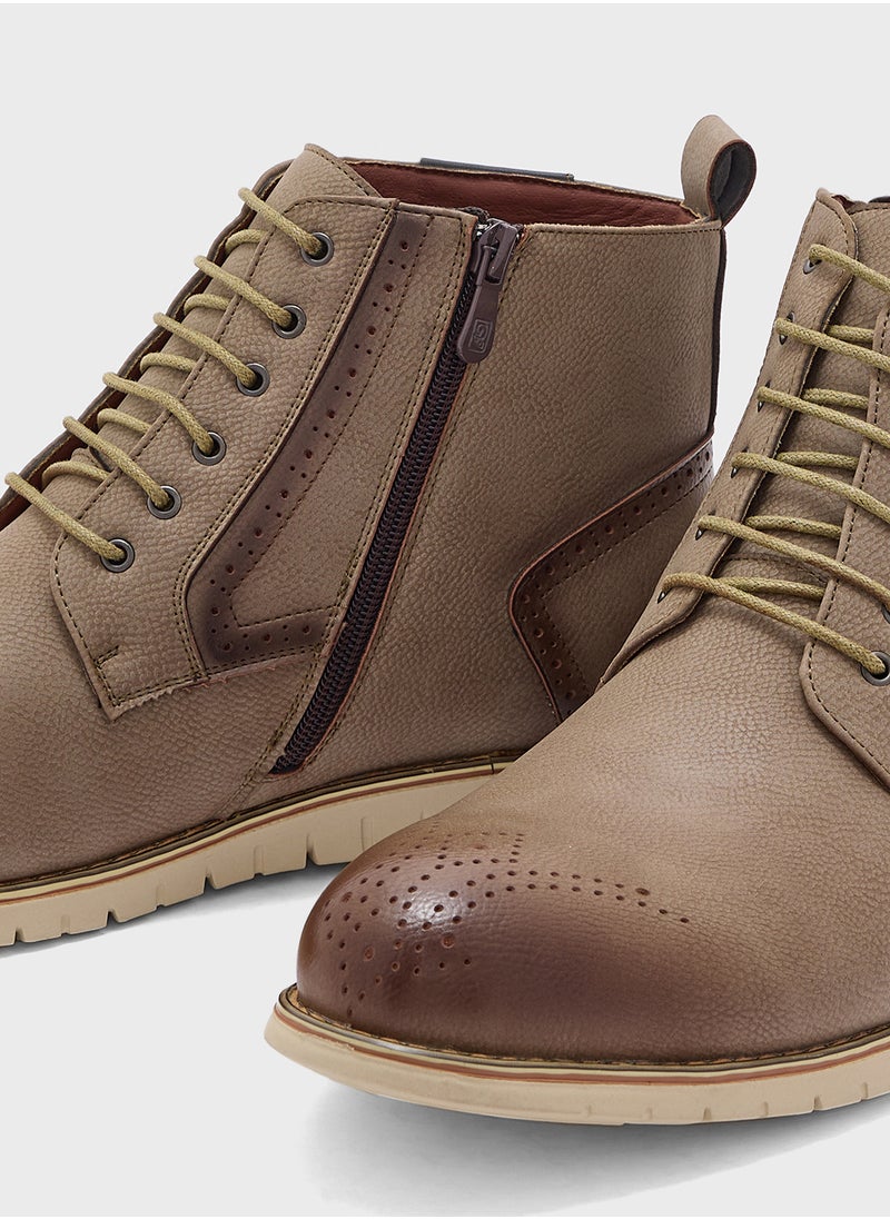 Robert Wood Casual Lace Up Boots  - Image 4