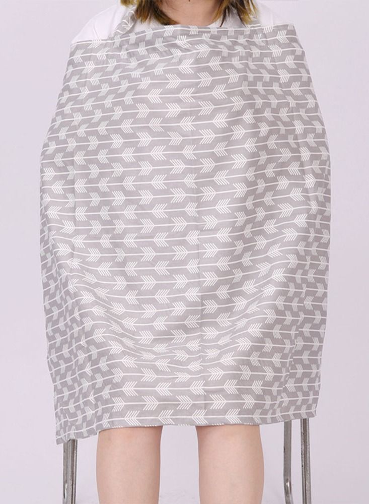 MARGOUN غطاء الرضاعة الطبيعية غطاء الرضاعة الطبيعية الخاص بالرضاعة الطبيعية، مريلة قطنية مطبوعة للأمومة، شال قماشي قابل للتعديل لتغطية كاملة