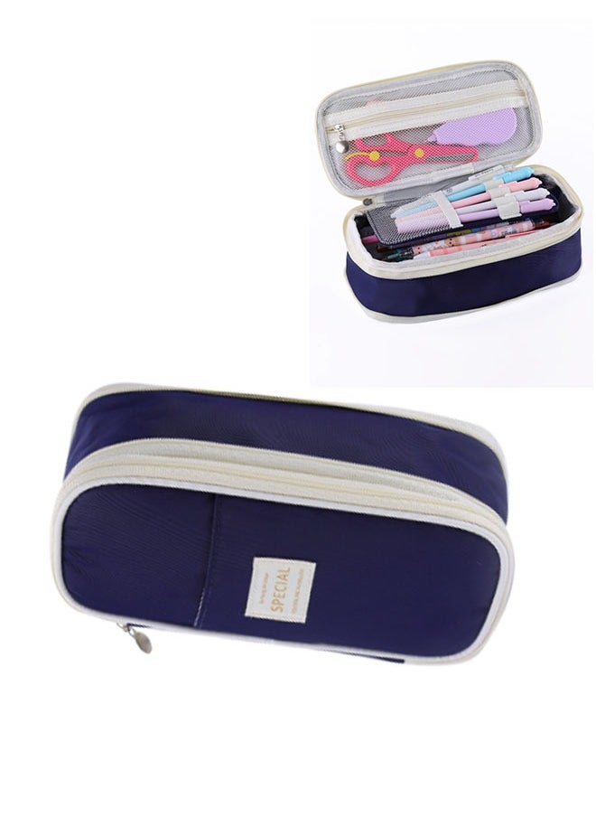EHOME Large Storage Pencil Case Pen Bag with Zipper Big Capacity Pouch Organizer for Office Travel Holder Box （23*9*11cm）  - Image 1