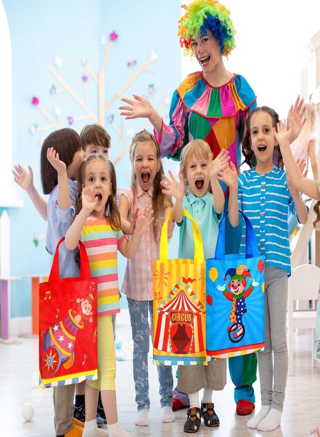 Photect 32 Pcs Circus Carnival Party Favor Bags Carnival Gift Bags Non Woven Circus Treat Candy Goodie Wrapping with Handles for Birthday Baby Shower Decoration Showman Theme Party Supplies - Image 5