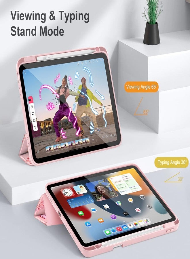 May Chen for iPad (A16) 11th Generation Case 11 Inch 2025, iPad 10th Gen Case 2022 10.9 inch, Built-in Pencil Holder with Shockproof Cover Clear Transparent Back Shell Auto Wake/Sleep, Strawberry Bow - Image 5