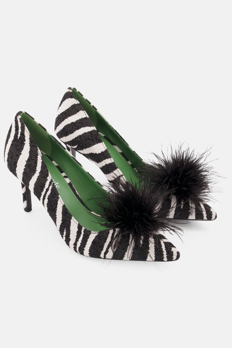 Kate Spade حذاء نسائي كاجوال برباط مارابو عريض، أسود - Image 1