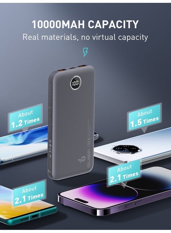 CELIBERY 10000 mAh Slim Power Bank 22.5W, 10000 mAh Ultra compact Power Bank - Image 2