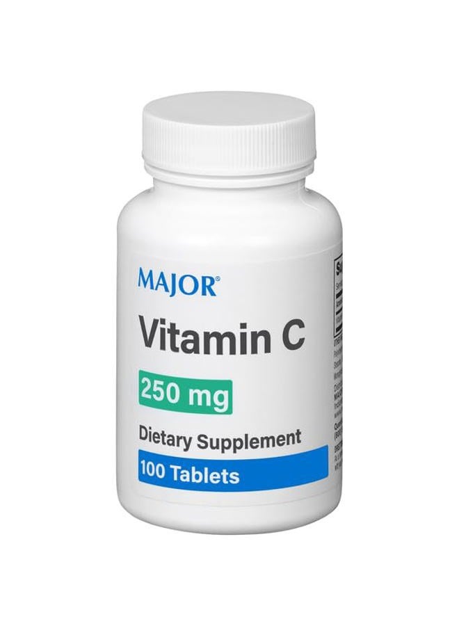 Major Pharmaceuticals Major Vitamin C 250 Mg - Dietary Supplement - 100 Tablets - Image 3